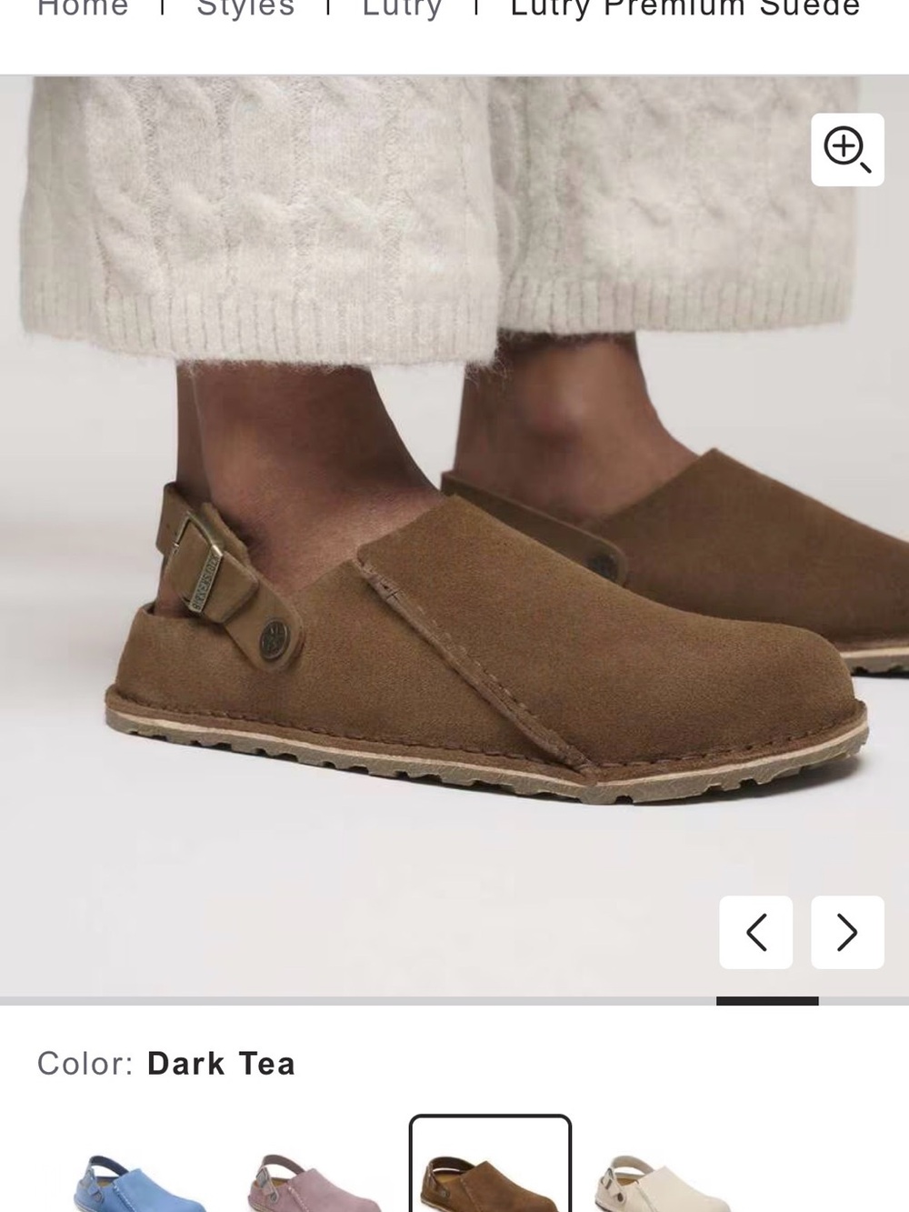 Birkenstock Lutry Premium Suede size 37